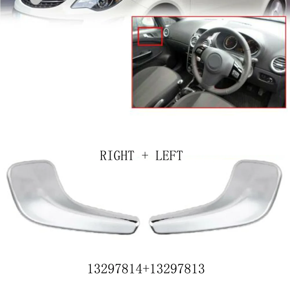 Manija de puerta izquierda/derecha de coche para VAUXHALL CORSA D 2006-2016 HATCHBACK manija de puerta Interior ABS piezas de accesorios para