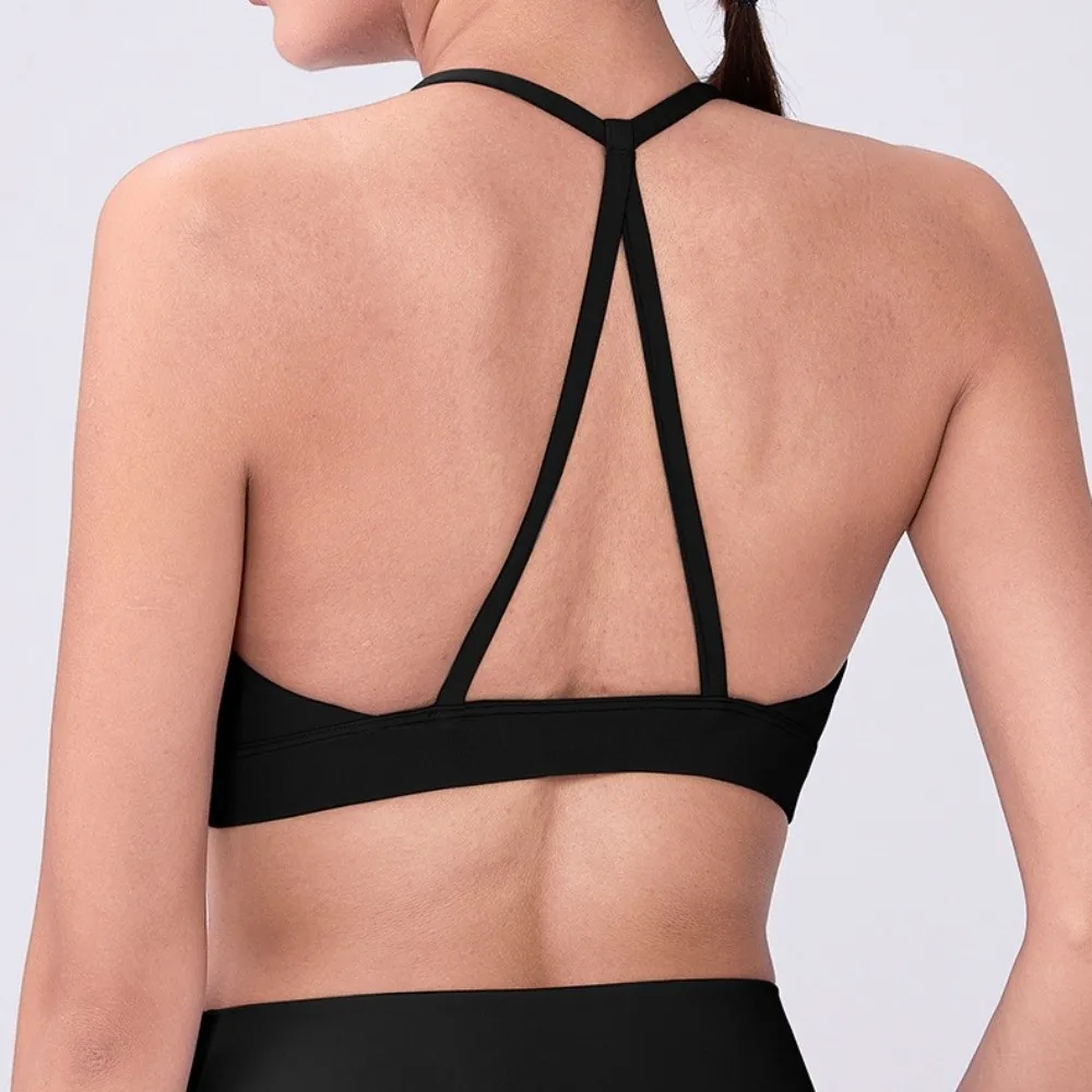 

Спортивный бюстгальтер для йоги с красивой спинкой, тонкий, предотвращающий провисание, дышащий, ударопрочный, для тренировок и фитнеса, для бега