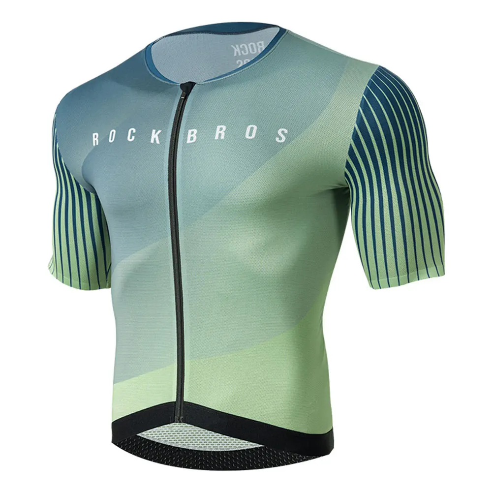 ROCKBROS Herren Damen Sommer Atmungsaktives Radtrikot, Rennrad & MTB Bike Top, Leichtes Kurzarm-Radsportoutfit – Detail 17