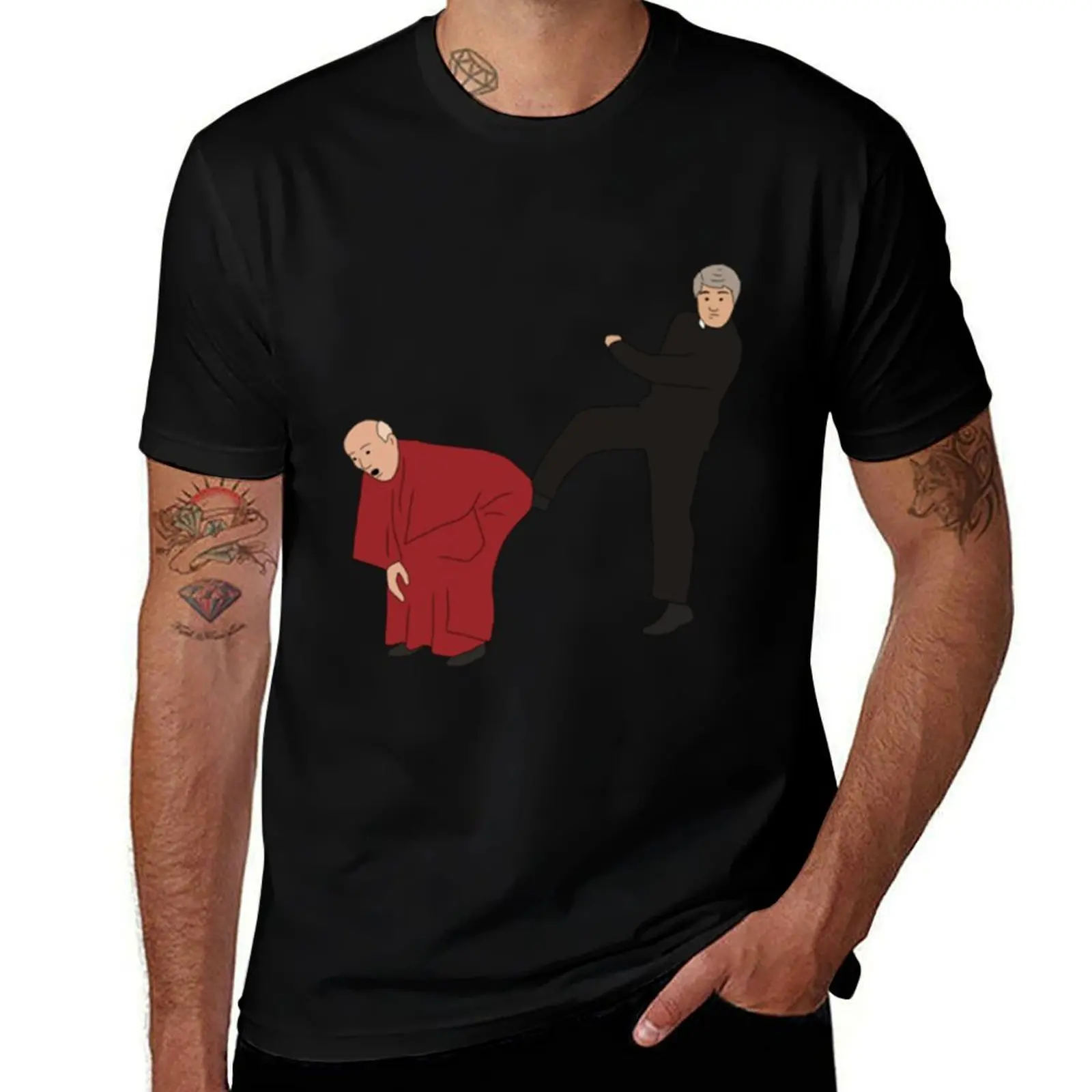 Father Ted Kicking Bishop Brennan Up The Arse T-Shirt funny shirt cotton tshirts personalised mens workout shirts