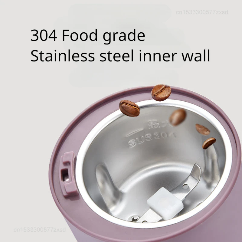 Youpin-mini moedor portátil para casa, aço inoxidável moedor de grãos de café, moedor a seco