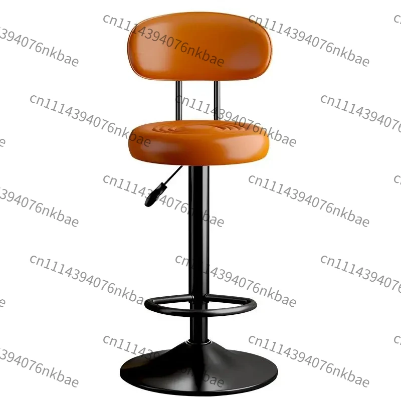 360° Swivel Bar Stool, Height Adjustable Ergonomic Counter Chair, Multi Color Reception Desk Stool for Home Bar