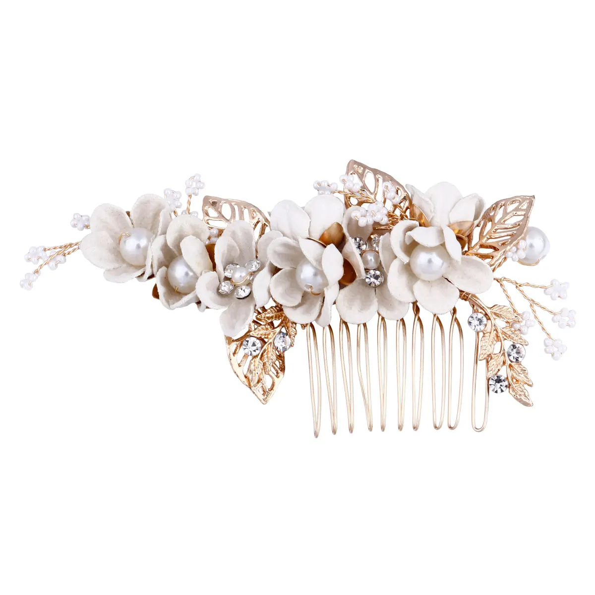 

Floral Comb Hair Accessories Wedding Bridal Headdress Headpiece for Special Occasions Long Short Thick Thin Hair Photography