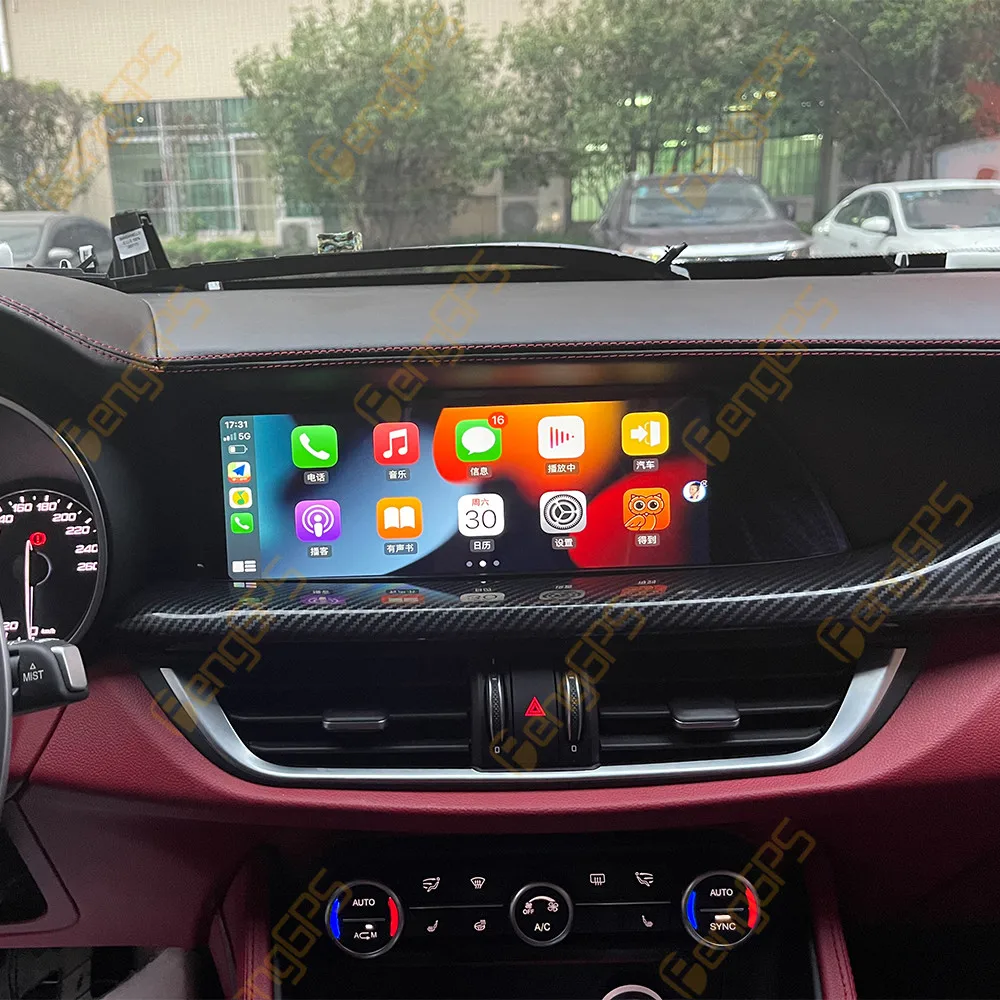 10.25 Inch Android 10 For Alfa Romeo Stelvio Giulia Ram 4G+ 64G With GPS Navigation Car Multimedia Video Stereo Player