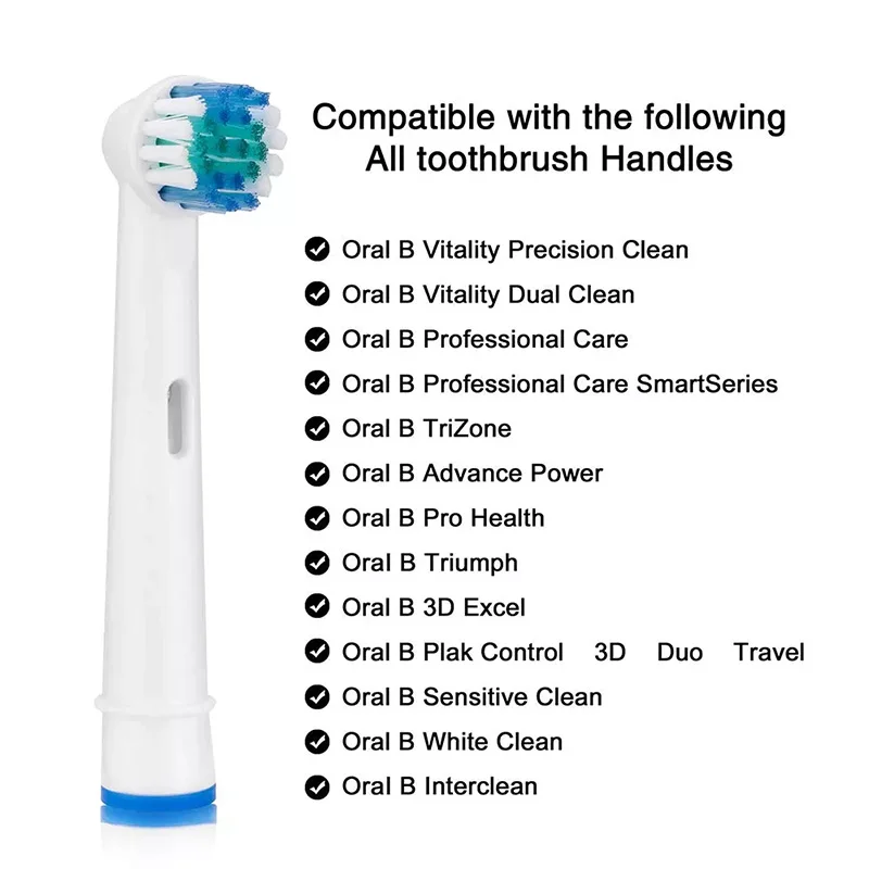 Replacement Toothbrush Heads Compatible with Braun Oral b 7000/Pro 1000/9600/ 5000/3000/8000/Genius and Smart Toothbrushes