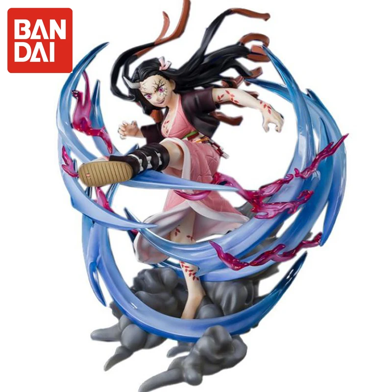 

Original Bandai Figuarts Zero Demon Slayer Kamado Nezuko Figures Anime Demon Form Advancing Action Figurine Model Doll Toy Gift