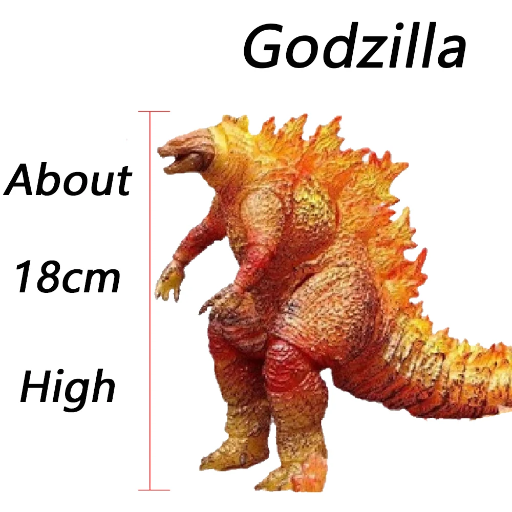 Science Fiction Film Godzilla Red Lotus Action Figures Double Breath High Quality Version Desktop Ornament Decoration Model Toys