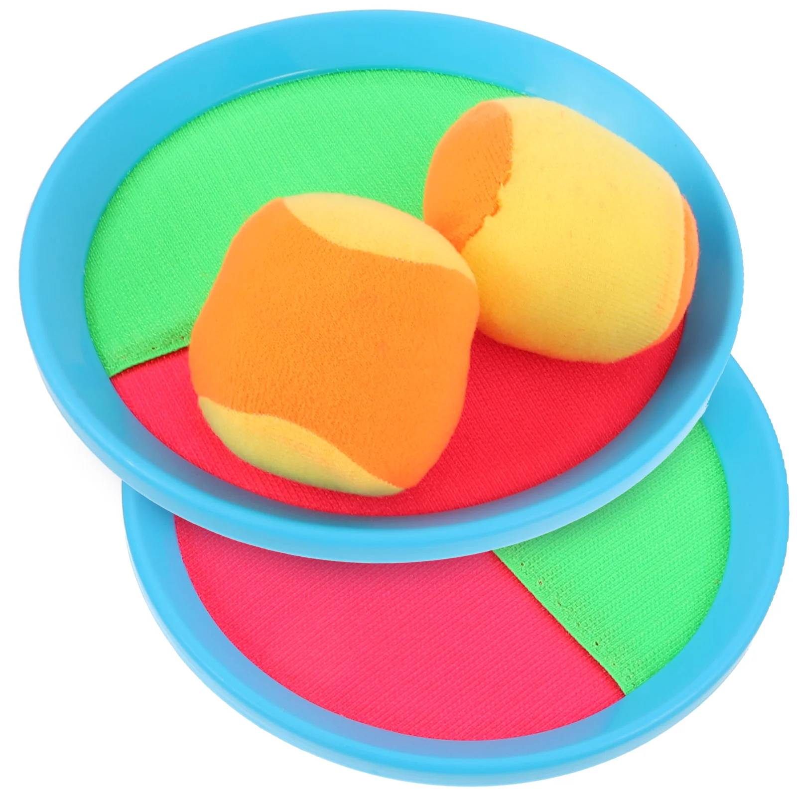 

2 Catch Ball Catcher 2 Balls Sticky Racquet Toy Blue Kids Outdoor Family Game Bat Toss Tennis Ball Play