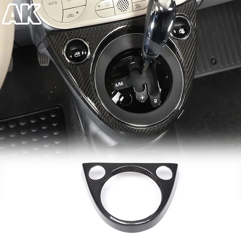 

Для Fiat 500 2012-2019 настоящее углеродное волокно, центральная консоль, панель переключения передач, аксессуары для внешнего интерьера автомобиля