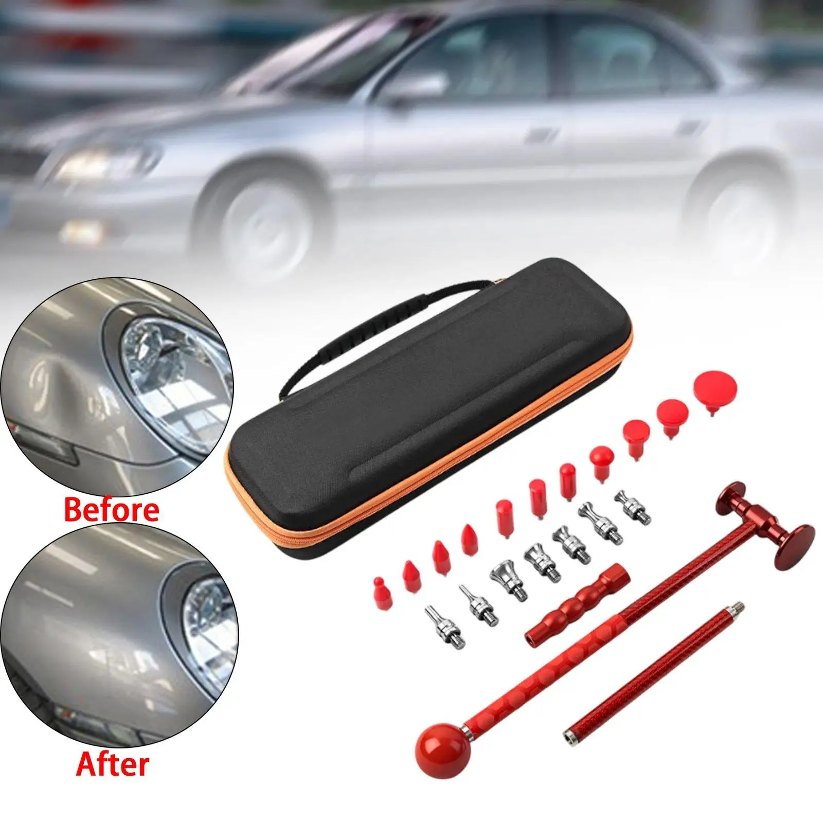 

Car Dent Repair Kit Comfortable Grip Portable Professional Fix Dent Repairing Tools