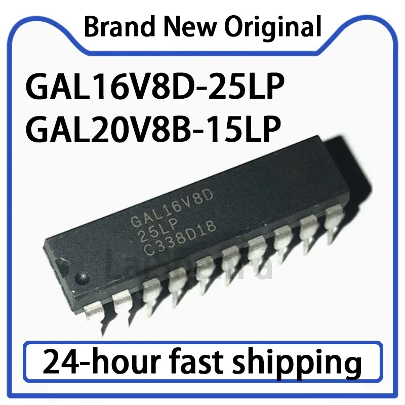 10PCS GAL16V8D-25LP GAL20V8B-15LP Direct Insertion DIP24 Programmable Logic Device IC Stock