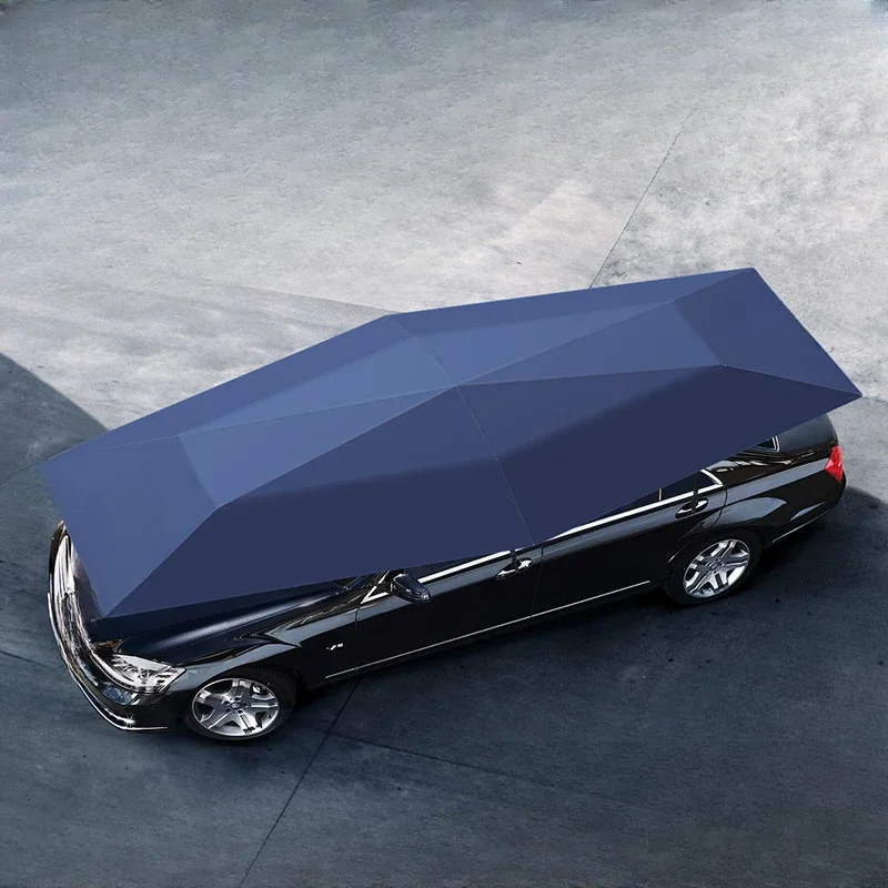 5.2-meter car sunshade umbrella with fully automatic folding roof in summer