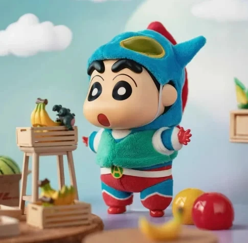 핫 크레용신짱 블라인드 박스 코스튬 파티 시리즈 비닐 인형 애니메이션 액션 피규어 미스터리 박스 귀여운 컬렉션 모델 장난감 선물