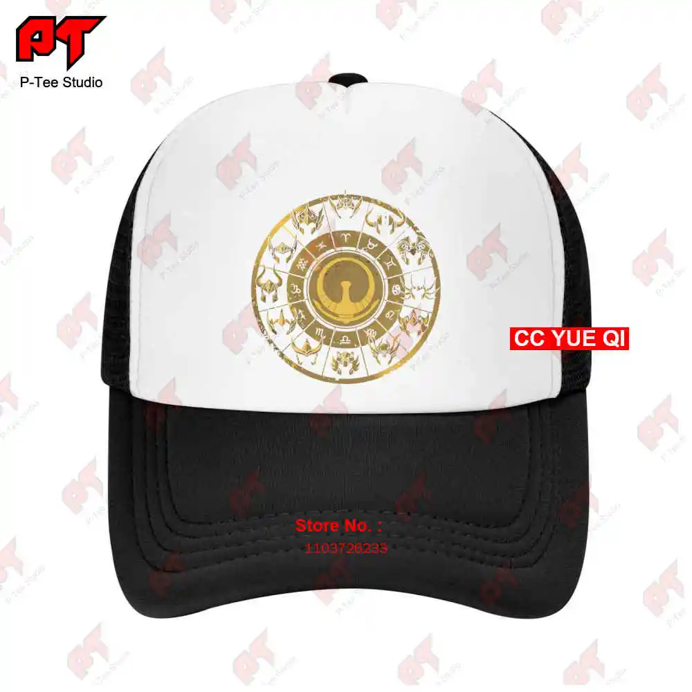 Saint Seiya 12 Constellation Athena Gold Saints Zodiac Sign Baseball Caps Truck Cap VY78