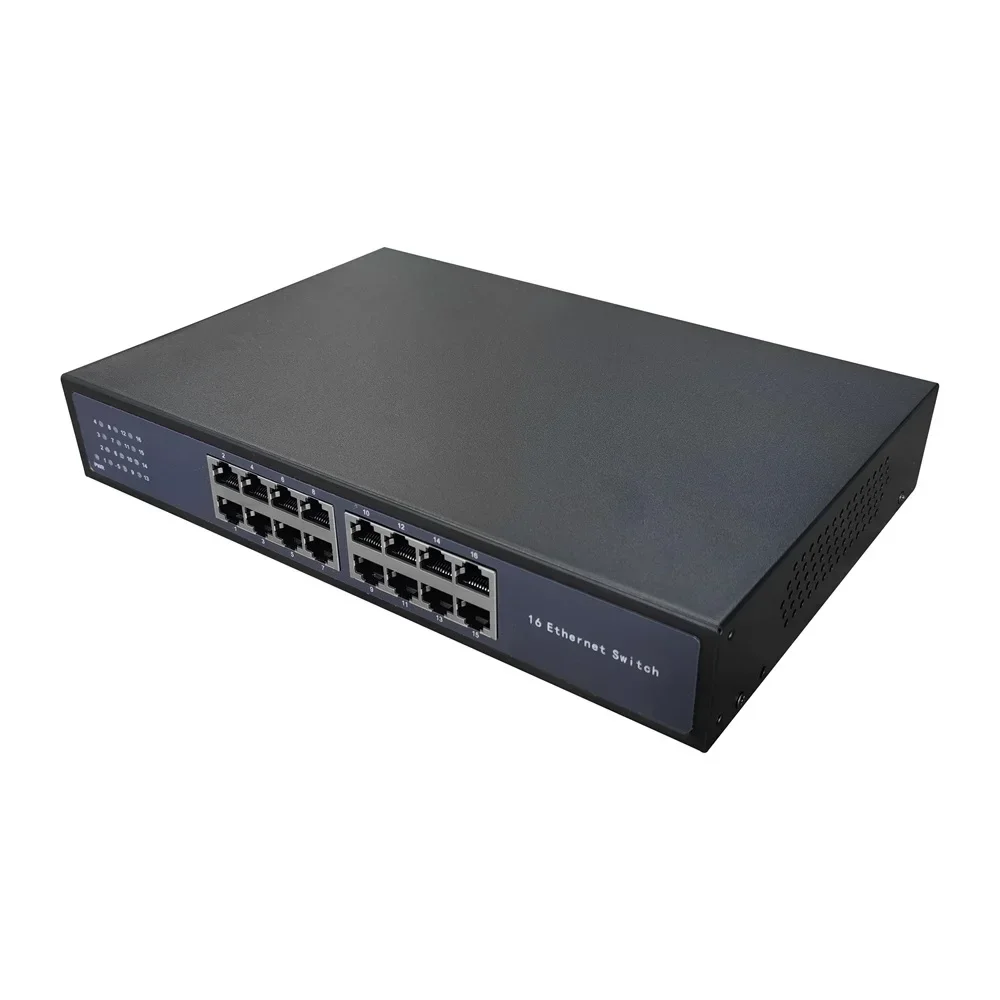 

EWIND 16 Port Ethernet Switch 100/1000Mbps Network Switch Full-Duplex Gigabit Switch for IP Camera/Wireless AP AI Smart Switch