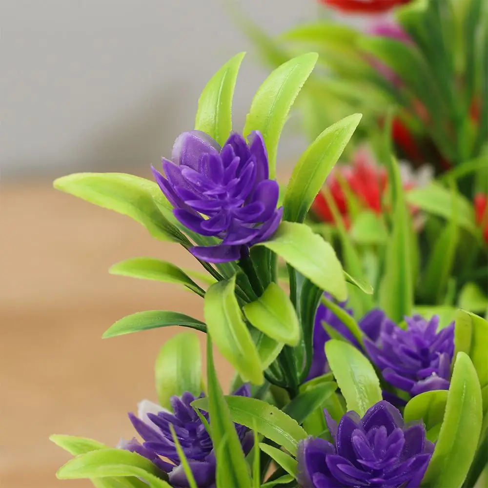 

Dining Room Wedding Party Decortion for Office Artificial Flower with Pots Outdoor Decor Fake False Plants