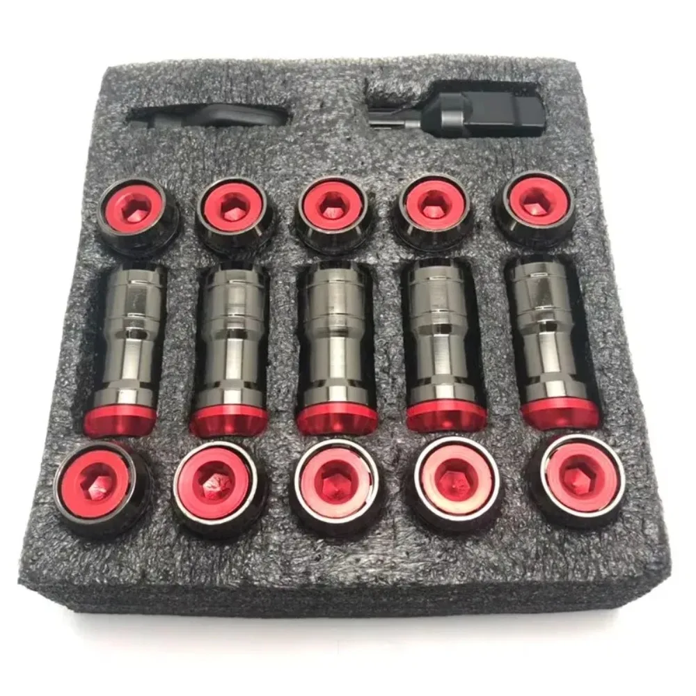 M12*1.25 & M12*1.5 Automotive Wheel Hub Nuts Stainless Steel Racing Anti-theft Screws Nuts Unlversla