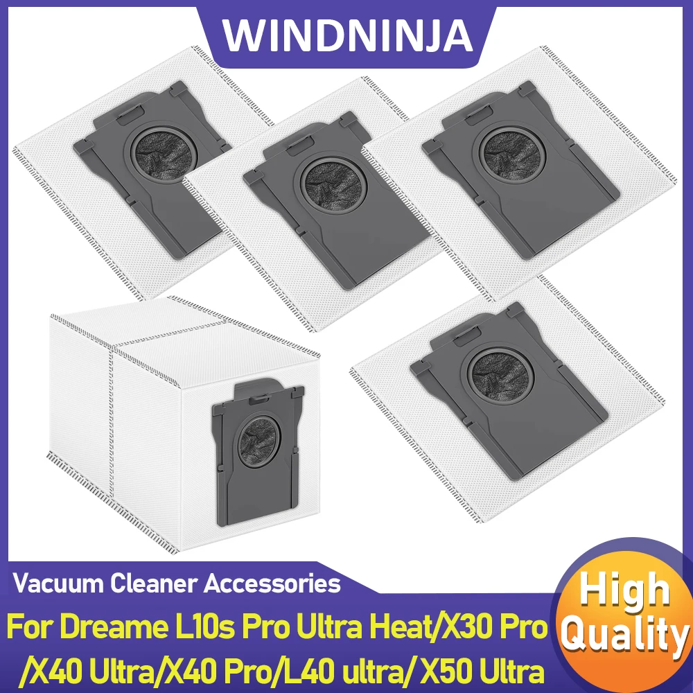 For Dreame L10s Pro Ultra Heat X30 Pro X30 Ultra X40 Ultra X40 Pro L40 Ultra X50 Ultra Robot Vacuum Cleaner Dust Bags Parts