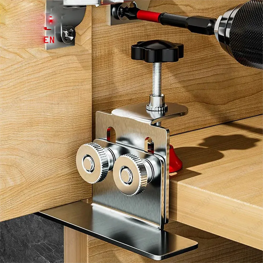 Home Use Stainless Steel Hidden Door Mounting Support Cabinet Door Mounting Jig Cabinets Frame Clamp Household Woodworking Tools
