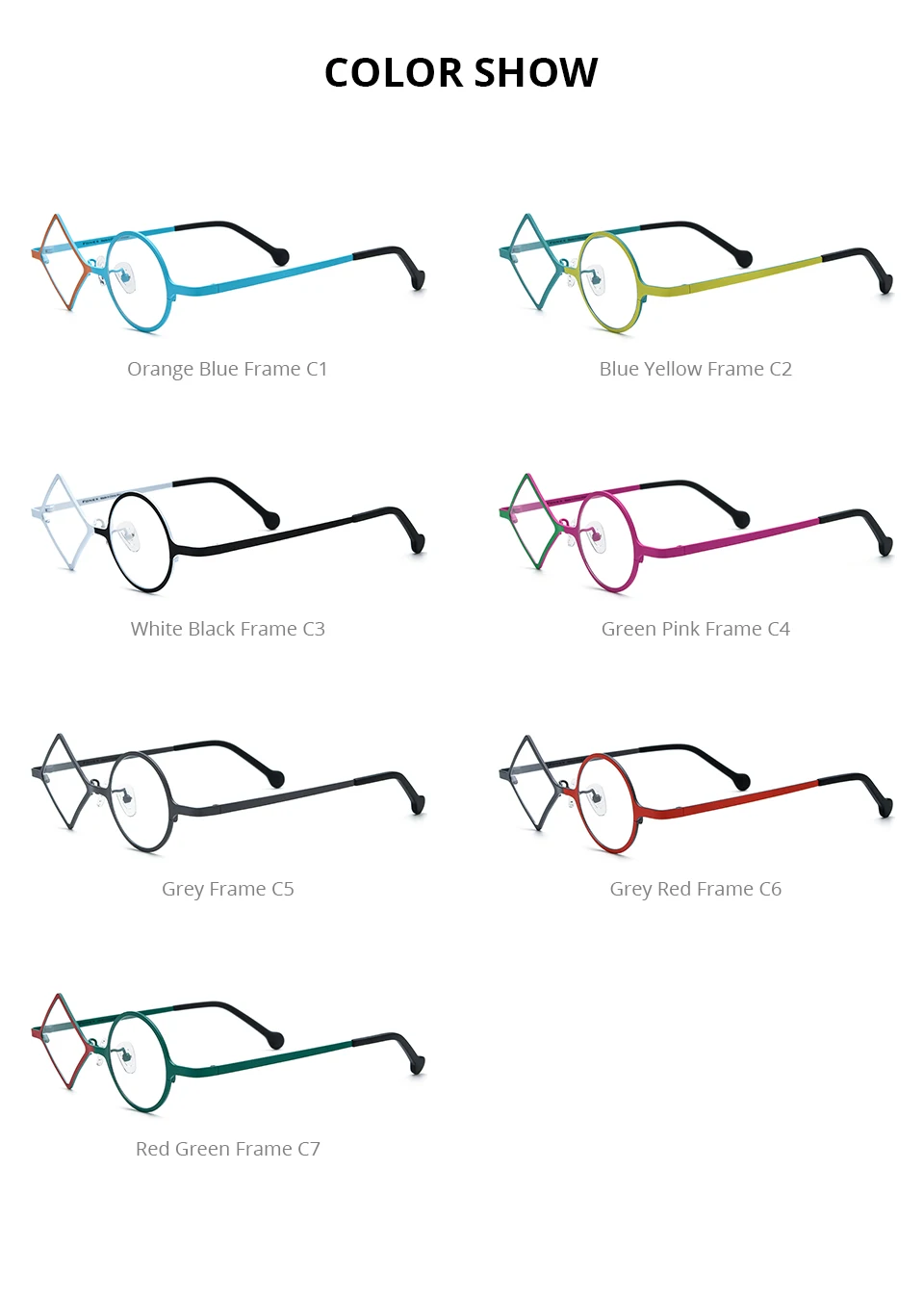 FONEX Reines Titan Brille Rahmen Frauen 2025, Neue Mode Marke Design Unregelmäßige Brillen Männer Ultraleicht Japanische Brillen 85801 – Detail 22