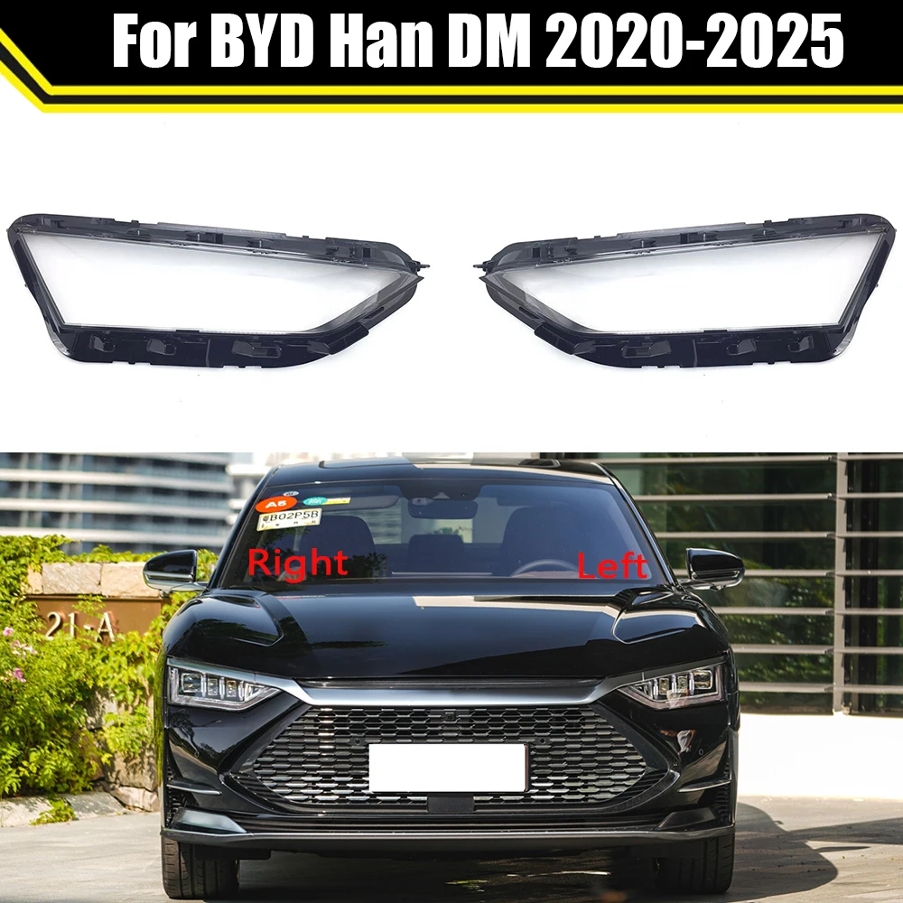 

Auto Head Light Case For BYD Han DM 2020-2025 Car Headlight Cover Lens Housing Case Headlamp Transparent Lampshade Shell