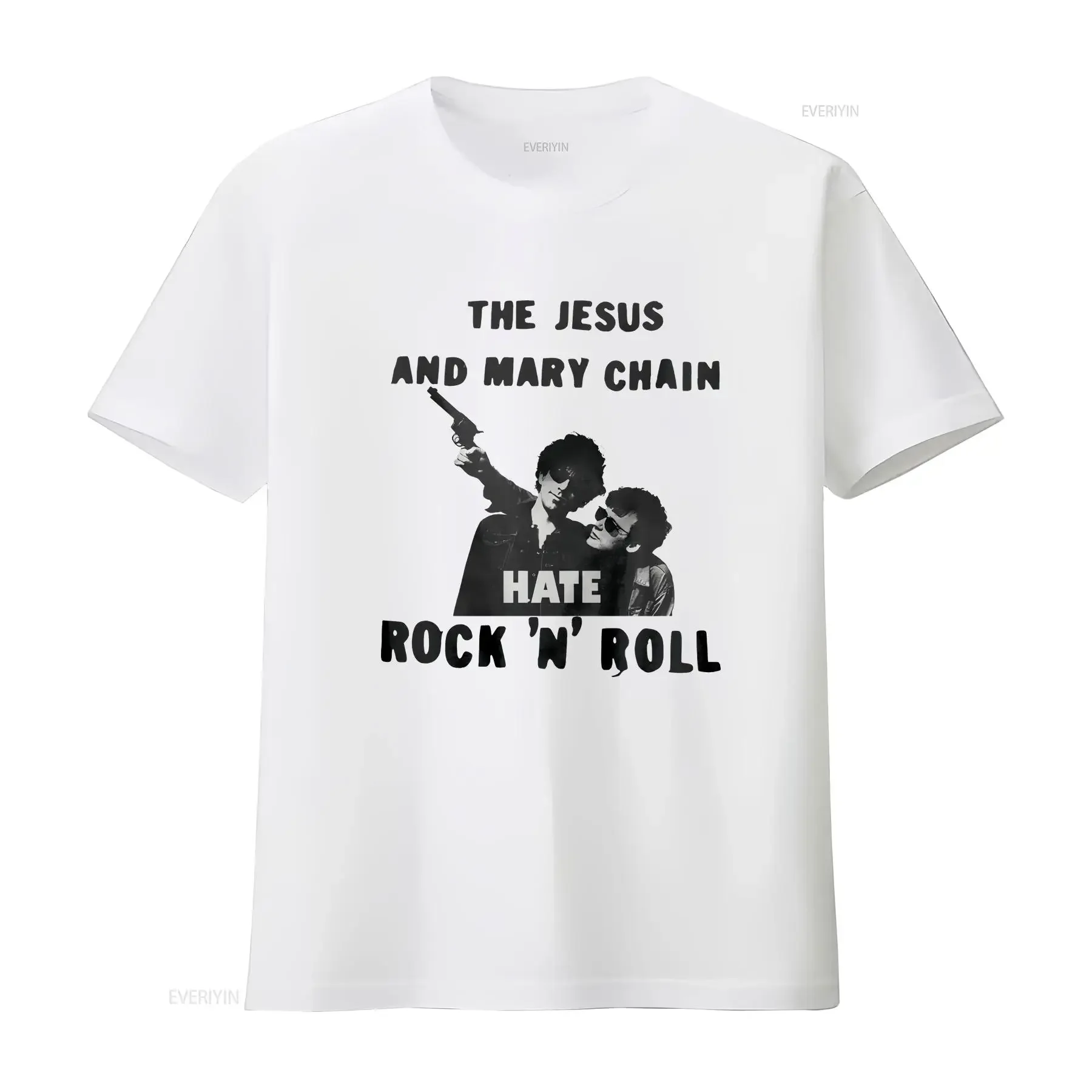 Vintage Hate Rock n Roll 90's T Shirt Tour Band Music vintage Washed designer clothes Casual Stretched streetwear Unisex