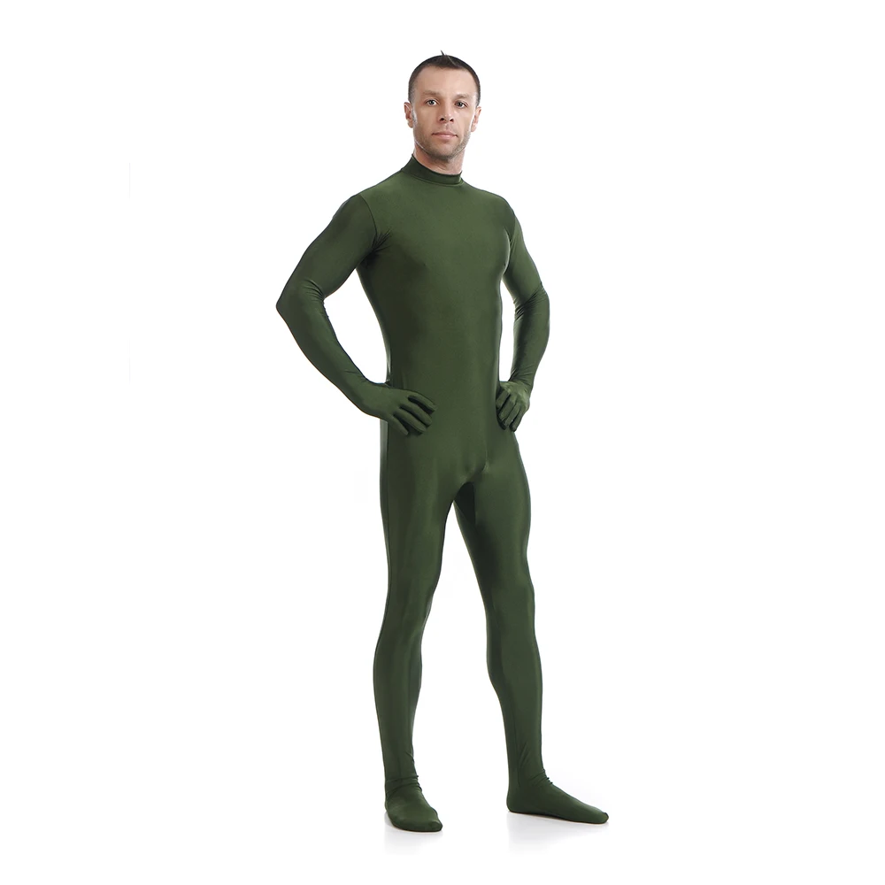 Aanpassen Tailor Made Groene Zentai Pak Spandex Kleding Skin Suit Catsuit Halloween Kostuums Volwassen Bodysuit Unisex Unitard