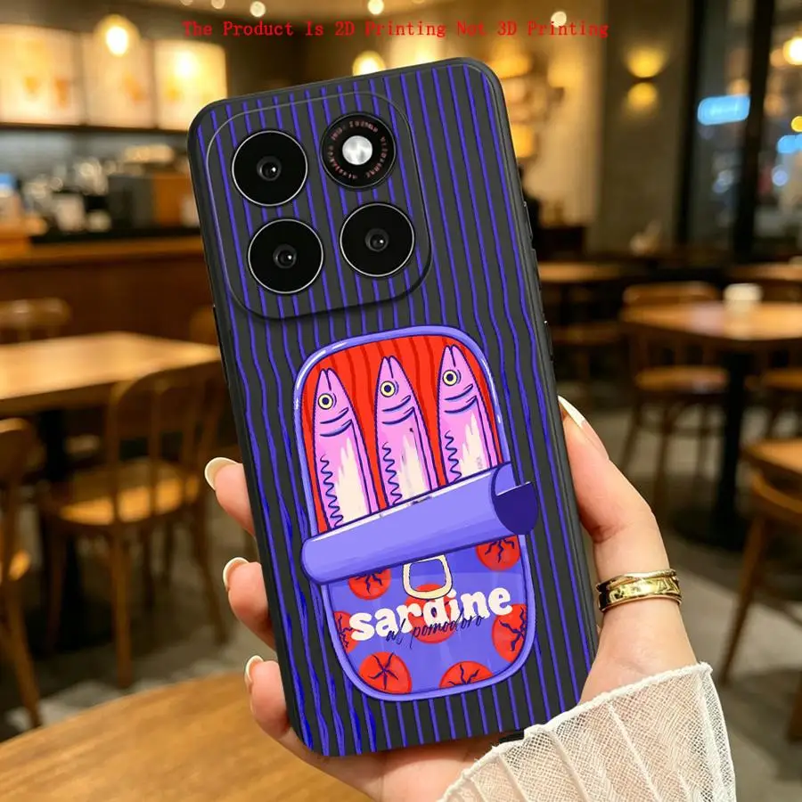 Sardine Can Print Case for Motorola G96 G51 G73 G53 G30 Edge 70 50 40 20 Pro 30 Lite S30 G60s G71 G32 G52 G50 G86 Phone Cover