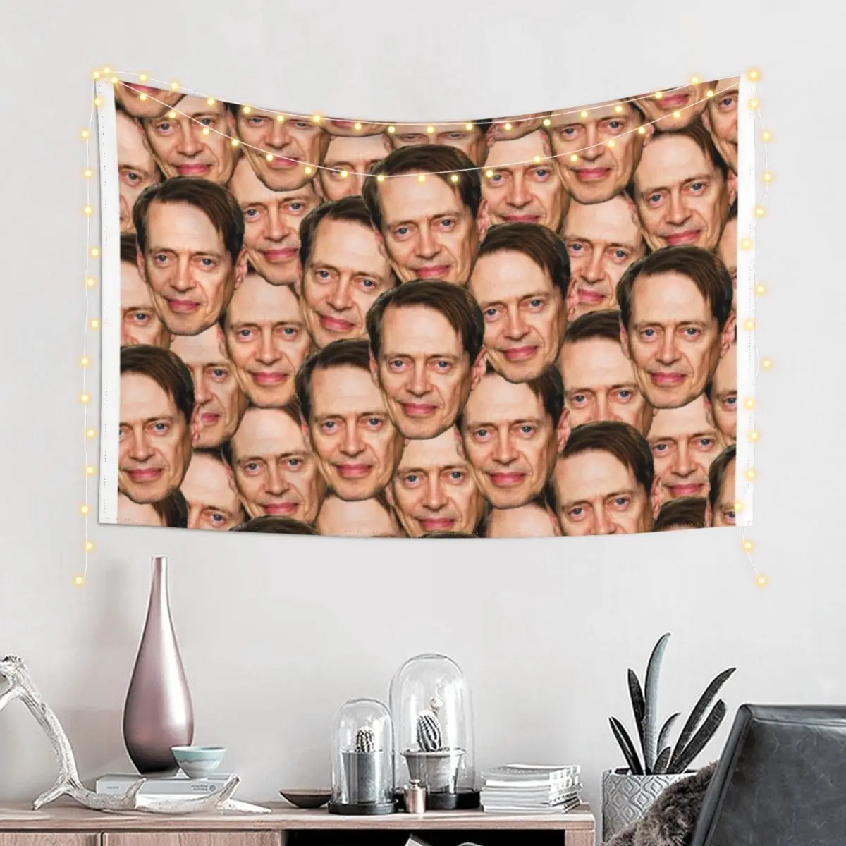 Steve Buscemi trending Head Design Tapestry Cute Room Decor Decorative Wall Decoration Wall Room Aesthetic Decor Tapestry