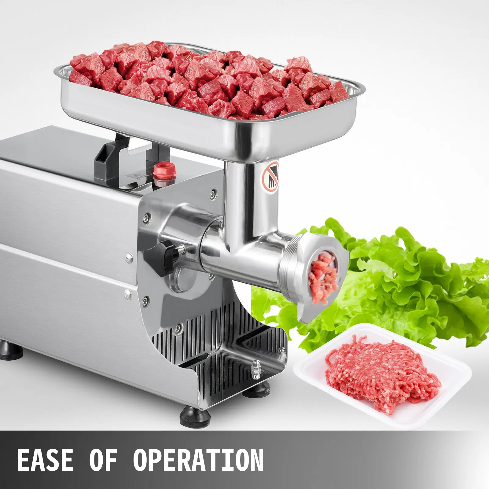 Cozinha Heavy Duty aço inoxidável elétrico carne moedor 75 kg/h