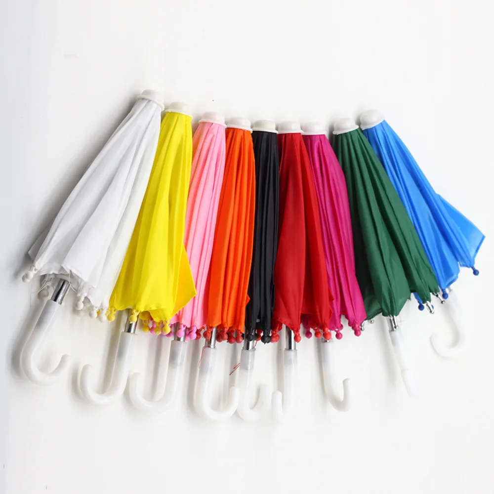 1Pc Baby Doll Rain Gear Toy Umbrella Mini Umbrella Doll Accessories Children Multicolor Toy Clothing Decoration