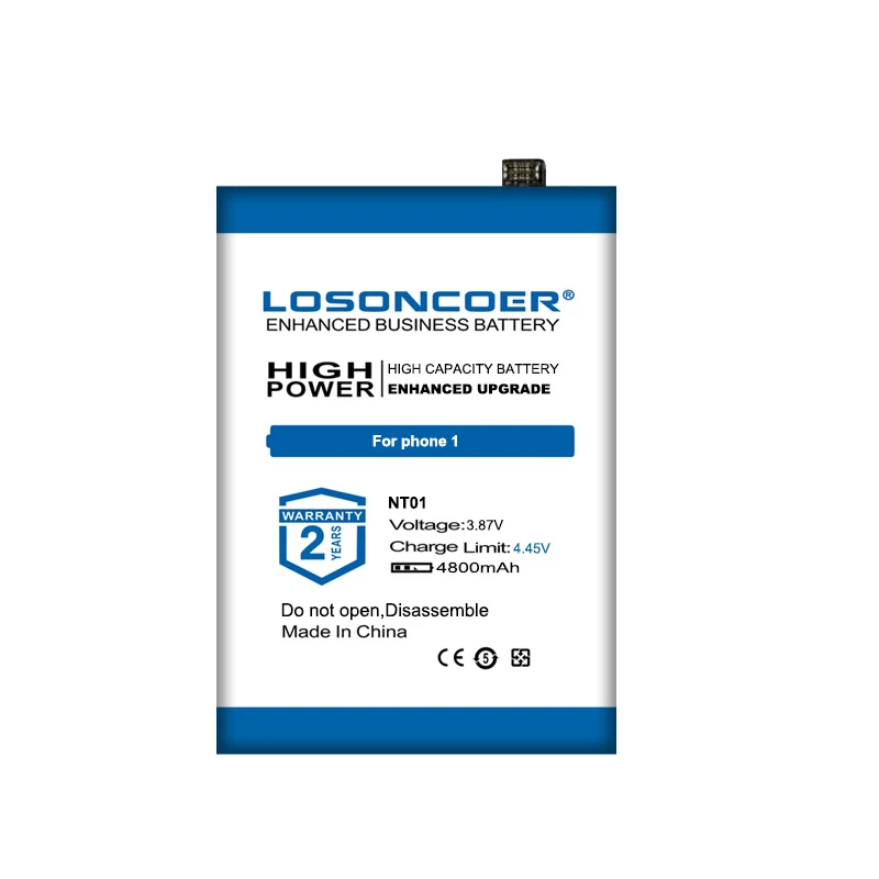 Batería de alta capacidad 4800mAh para Nothing Phone 1 Phone1 NT01 2