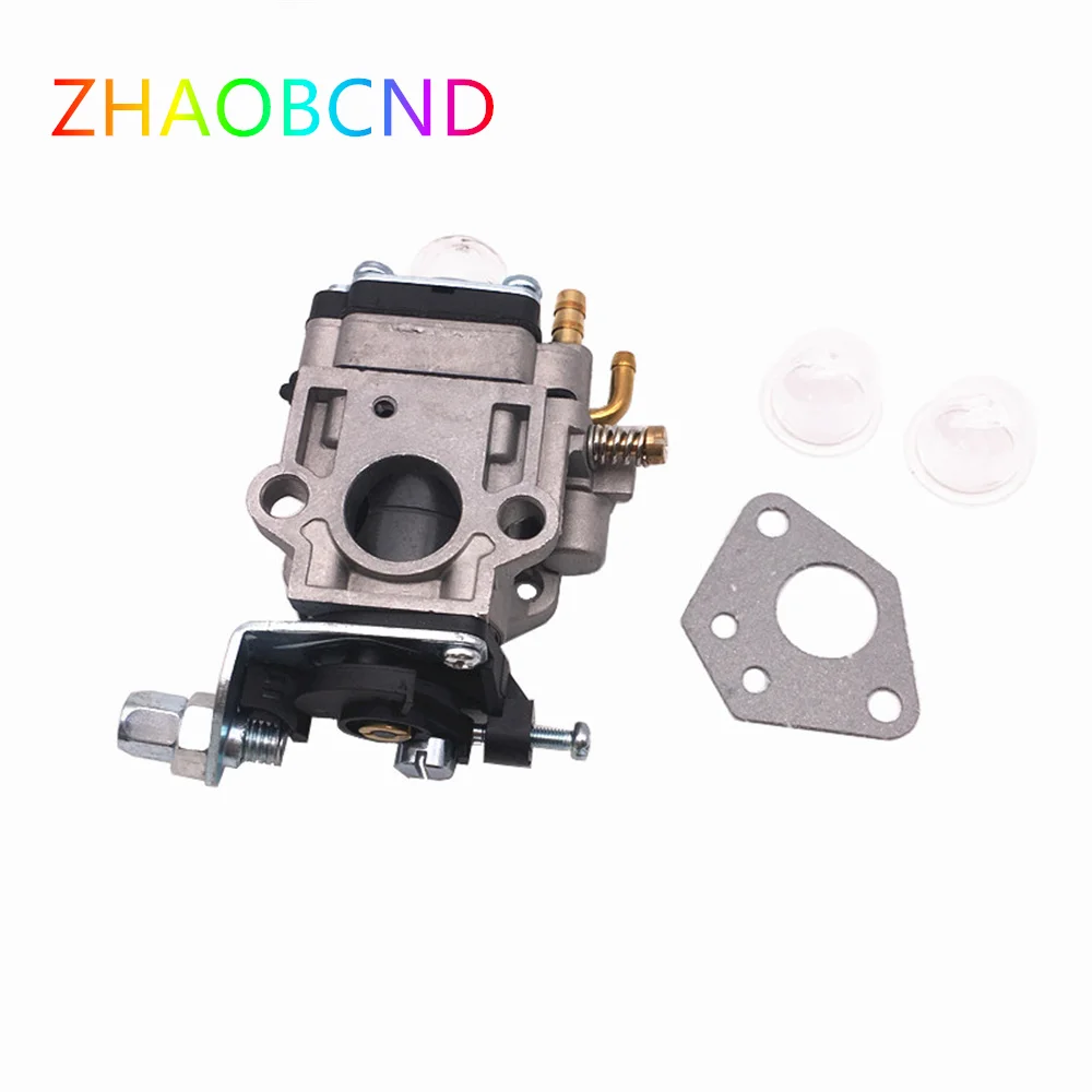 Best 15mm Carburetor Carb Kit For 43CC 52CC 47CC 49CC Brush Cutter with Seal Hose Petrol Filter Spark Plug Replacement Parts