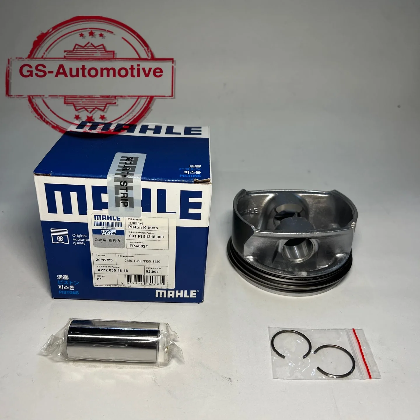 

Engine Pistons 2720301618 272 030 89 17for Benz W203 W204 CL203 S203 S204 C219 W211 W212 C207 S350 E350 CLS350 CLK350 C350 ML350