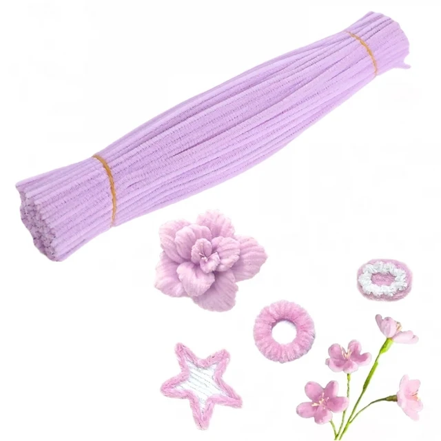 100 Stuks Twist Bar Chenille Stelen Aambeeld Draad Ambachtelijke Pijp Speelgoed Diy Strips Creatief Hobby Handgemaakt Materiaal Voor Diy Ambachtelijke Benodigdheden