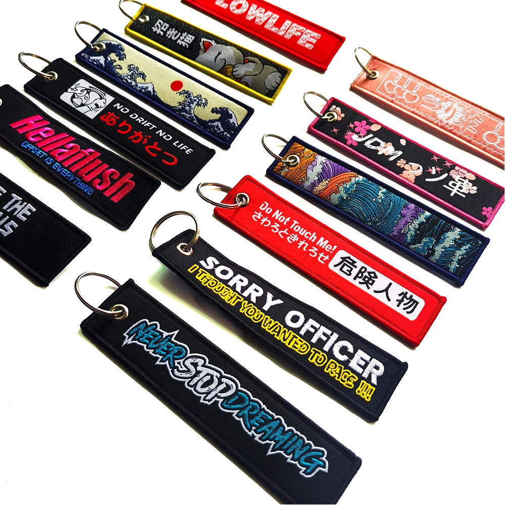 Original Keychains Men's Wallet Car Key Chain Japanese Style Keychain Key Rings Bag Keyring for Women Keys Holder Gift Ideas