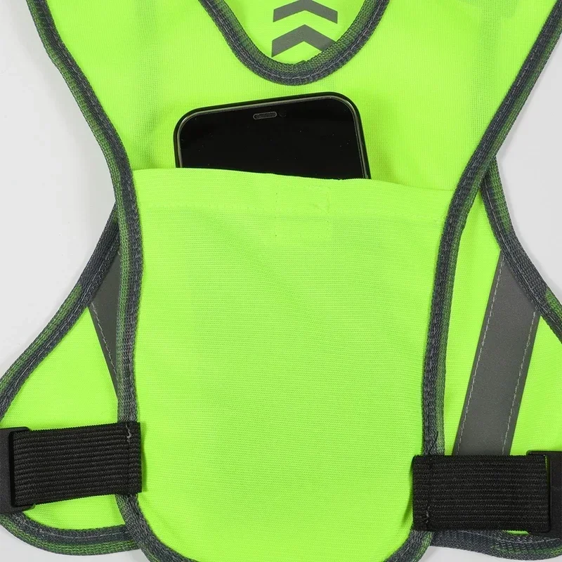 High Visibility Reflective Motorcycle Cycling Vest Night Running Safety Coat for Men Women Safety