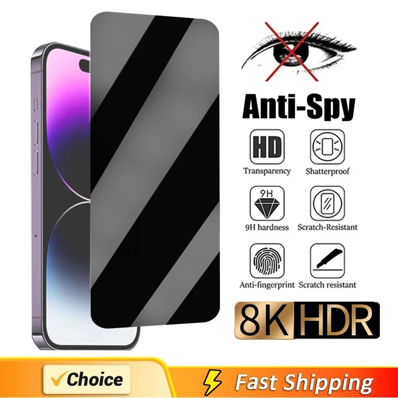 Best Privacy Screen Protector For iPhone 13 11 12 15 14 Pro Max Mini 15 Plus X XR XS MAX 7 8 SE3 2022 Anti-spy Protective Glass