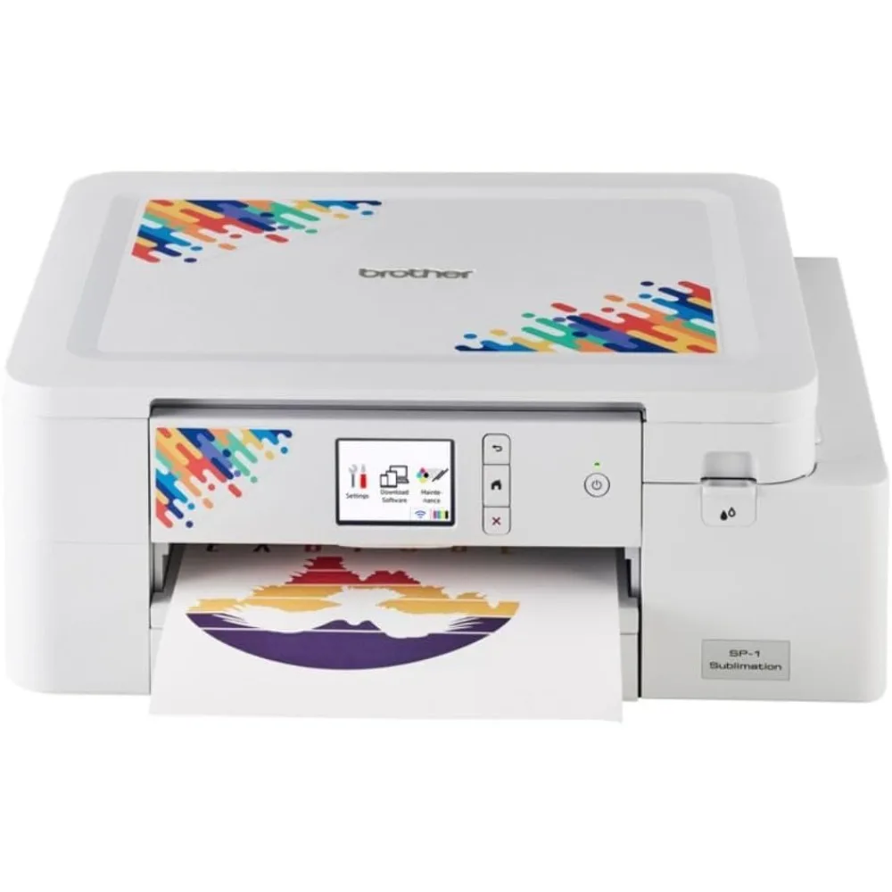 Sublimation drucker mit Artspira-Bündel und 4-Farben-Sublimations-Tintenpatronen-Set (6 Artikel)