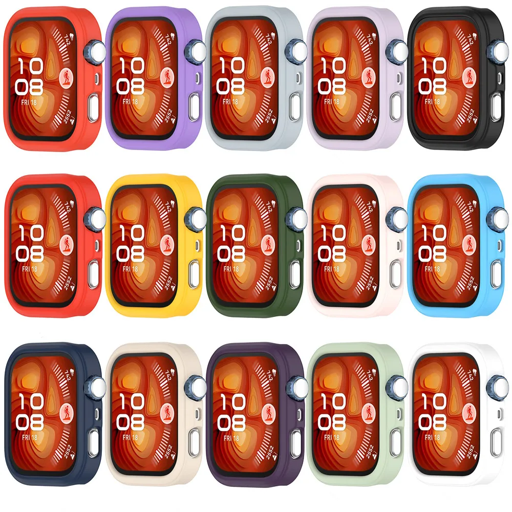 Huawei Watch Fit 4 / Fit4 pro용 실리콘 케이스 커버 소프트 보호 범퍼 케이스 시계 액세서리 보호 프레임 범퍼