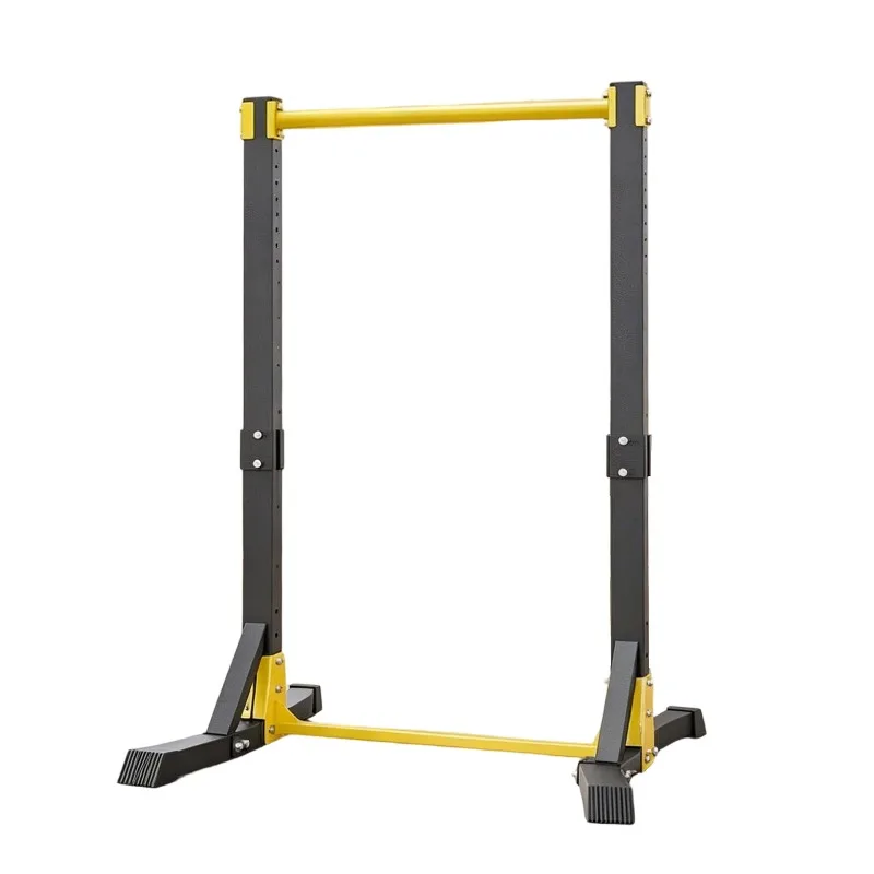Pull-Up Bar with Floor Mount – Multi-position Adjustable, High-Load Capacity Exercise Bar in Home Indoor Gym Room
