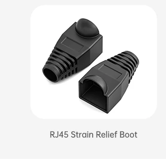 ZoeRax 100er-Pack RJ45-Cat6-Durchgangsstecker, abgeschirmte RJ45-Modularstecker, 1,1 mm Loch für solides oder verseiltes UTP/STP-Kabel – Detail 10