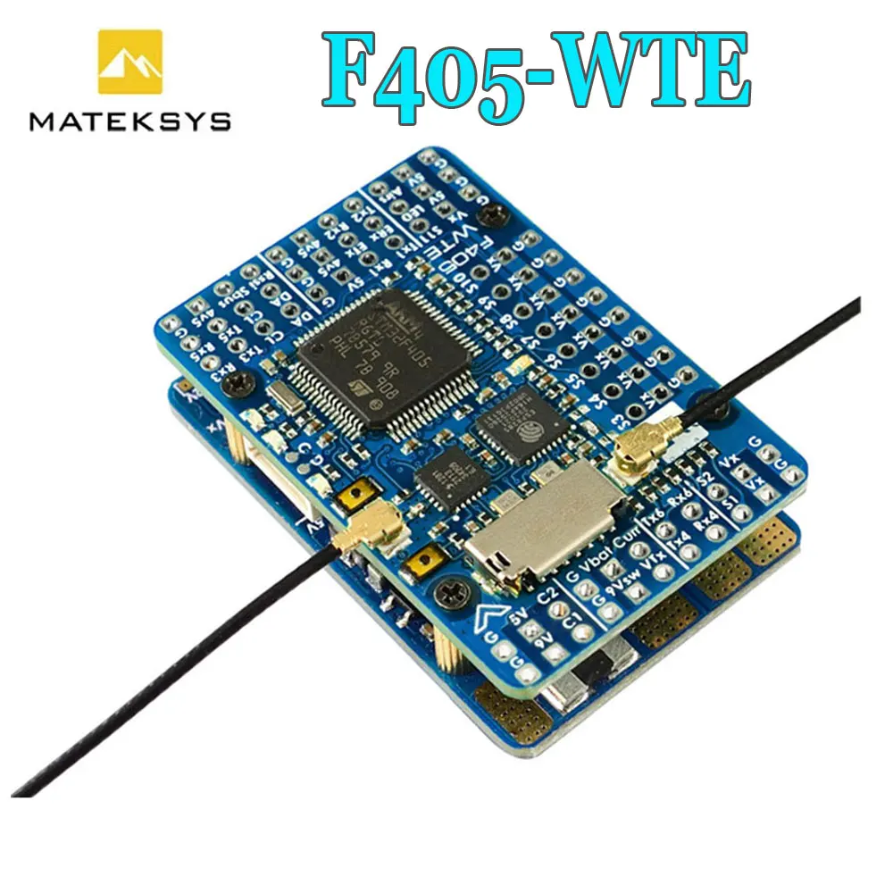 Matek MATEKSYS F405-WTE F405 Flight Controller Built-in 2~6S LiPo OSD Blackbox ArduPilot INAV for RC Drone F405-WSE Updated