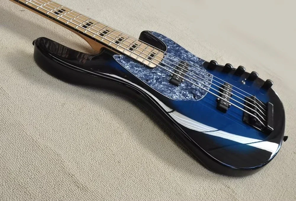 Wholesale 5 Strings Electric Bass Guitar OEM Brand Active Circuit Professional Performance Bass