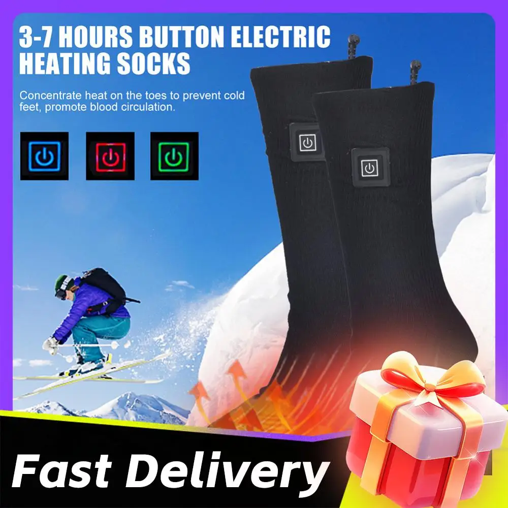 جوارب ذكية ساخنة للجنسين جوارب حرارية خارجية جوارب شتوية للتدفئة سريعة جوارب دافئة مقاومة للبرودة جورب تزلج (بدون بطارية) #2