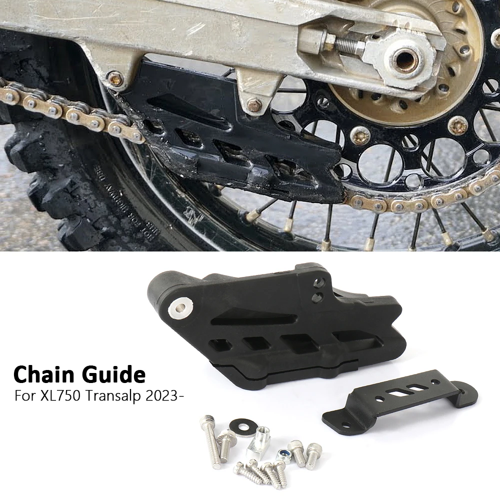 

Motorcycle New Accessories Black Chain Guide Guard Protector For Honda XL 750 Transalp XL750 TRANSALP 2023 2024