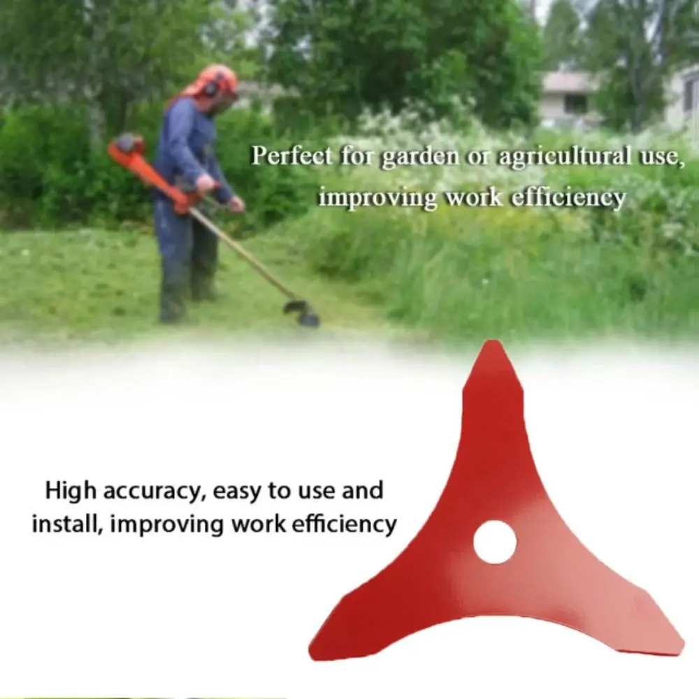 

Кусторез с тремя зубьями, режущая пластина, прямой вал, резак для травы, марганцевая сталь, газонокосилка, резак, садовые инструменты