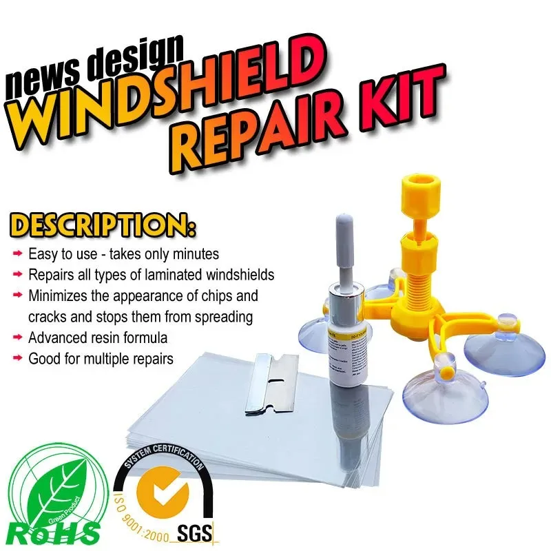 Windshield Repair Kit Quick Fix Car Cracked Glass Windscreen Repair Tool Resin Sealer DIY Auto Window Screen Polishing image 3