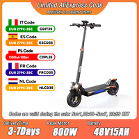 iScooter iX4 800W Motor 48V15AH Battery 45KM Range 45KM/H Electric Scooter10 inch Off Road Tire Electric Kick Scooter for Adults