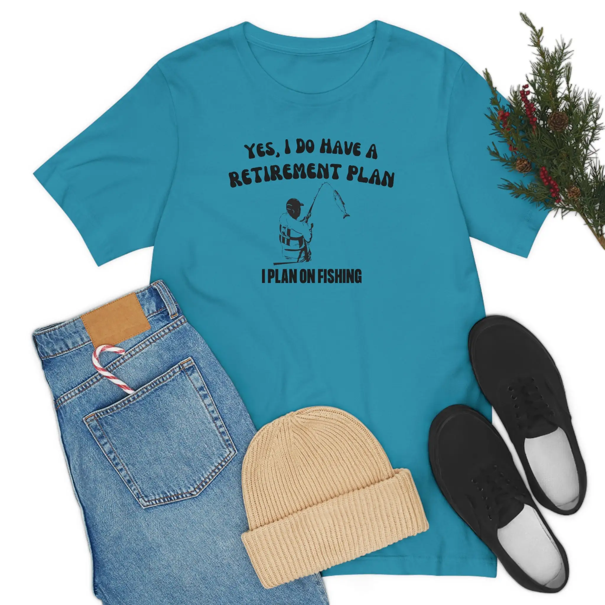 

Retirement Plan T Shirt On Fishing Funny Lover Comfort Colors Retired